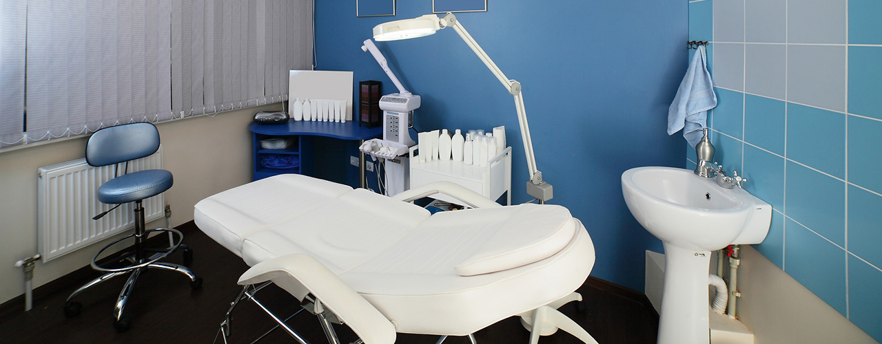 Interior of modern beauty salon